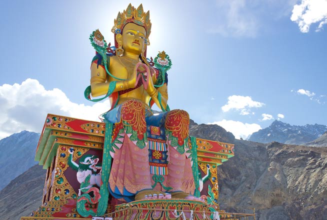 Diskit Monastery Nubra Valley Photo Diskit Monastery Nubra Valley